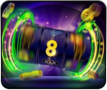 Responsible gaming message displayed with 777j Super Fruit Machine content